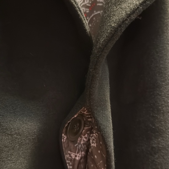 Nautica Mens Dress Pea Coat Dark Olive Green  size 44R NWT - Picture 9 of 11